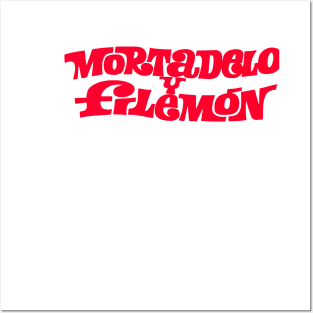 Mortadelo y Filemon red Posters and Art